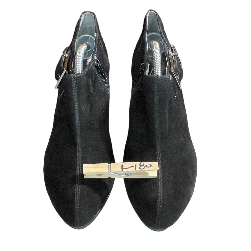 Aerosoles Black Suede Slip On Heels Womens Shoes Size 7.5 - Picture 3 of 15